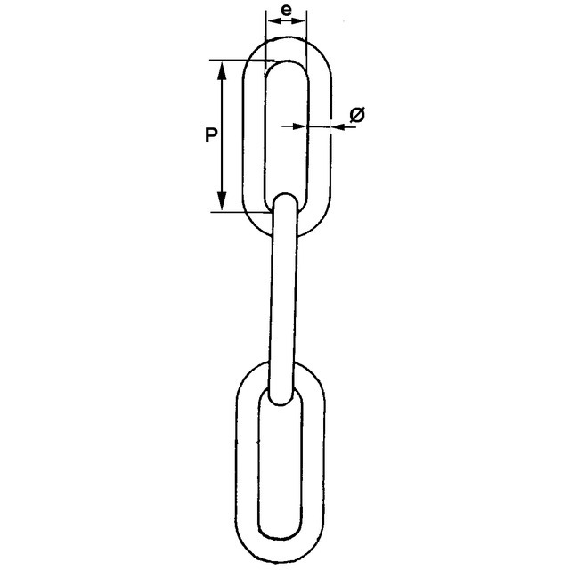 Chaine Droite ZG Ø 7 MM (bobine de 15M) référence fournisseur 1870107